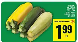 Food Basics Zucchini offer