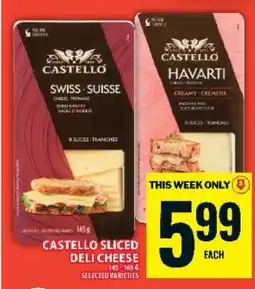Food Basics CASTELLO SLICED DELI CHEESE offer
