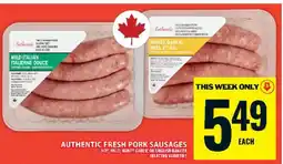 Food Basics AUTHENTIC FRESH PORK SAUSAGES offer