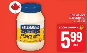Food Basics Hellmann's Mayonnaise offer