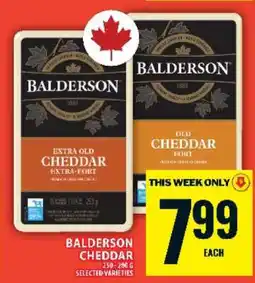Food Basics BALDERSON CHEDDAR offer