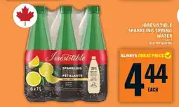 Food Basics Irresistible Sparkling Spring Water offer