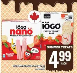 Food Basics IÖGO Nano Frozen Yogurt Bars offer