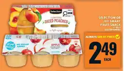 Food Basics SELECTION OR LIFE SMART FRUIT SNACK offer