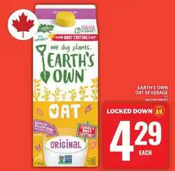 Food Basics EARTH’S OWN OAT BEVERAGE offer