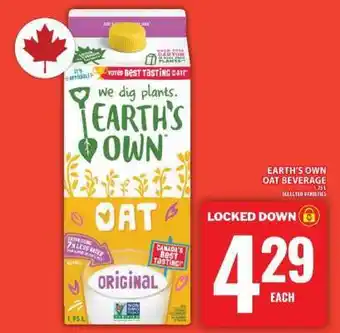 Food Basics EARTH’S OWN OAT BEVERAGE offer