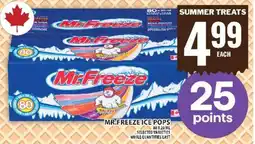 Food Basics Mr. Freeze Ice Pops offer