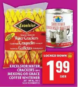 Food Basics Excelsior Water Crackers / Mekong or Grace Coffee Whitener offer