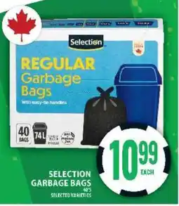 Food Basics SELECTION GARBAGE BAGS offer