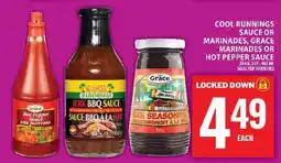 Food Basics Cool Runnings Sauce or Marinades, Grace Marinades or Hot Pepper Sauce offer