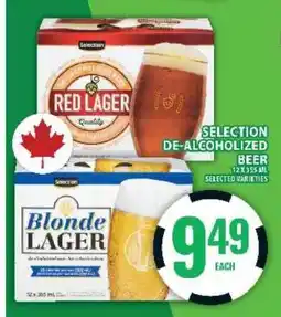 Food Basics SELECTION DE-ALCOHOLIZED BEER offer