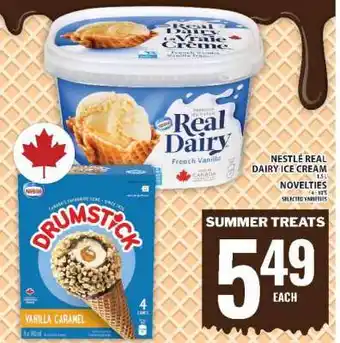 Food Basics Nestlé Real Dairy Ice Cream & Drumstick Novelties offer