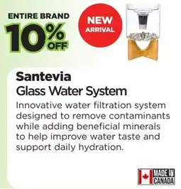 Metro Santevia Glass Water System offer