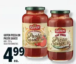 Metro Gefen pizza or pasta sauce offer