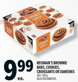 Metro Reisman's brownie bars, cookies, croissants or danishes offer