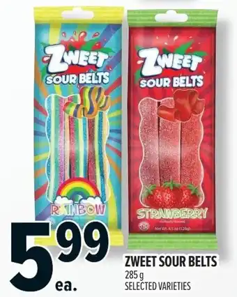 Metro Zweet sour belts offer