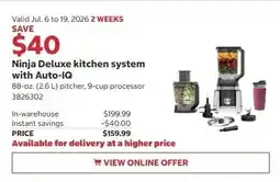 Costco Ninja Deluxe kitchen system with Auto-IQ offer