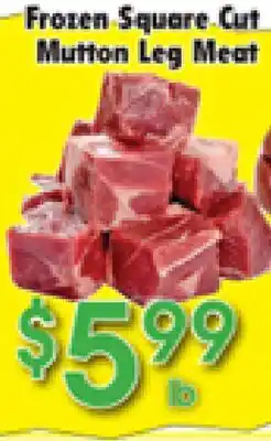 Danforth Food Market Frozen Square Cut Mutton Leg Meat offer