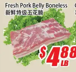 WinCo Food Mart Fresh Pork Belly Boneless offer
