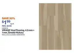 Patrick Morin VIRAGE Vinyl Flooring, 4.5 mm + 1 mm, Smoke Hickory offer
