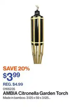 Patrick Morin Citronella Garden Torch offer