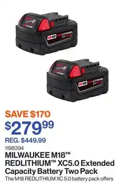 Patrick Morin M18 REDLITHIUM XC5.0 Extended Capacity Battery Two Pack offer
