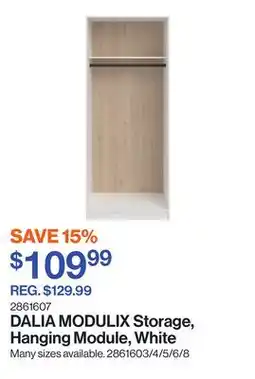Patrick Morin MODULIX Storage, Hanging Module, White offer