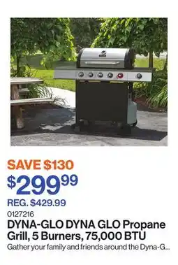 Patrick Morin DYNA GLO Propane Grill, 5 Burners, 75,000 BTU offer
