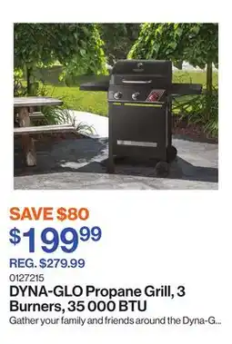 Patrick Morin Propane Grill, 3 Burners, 35 000 BTU offer