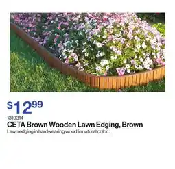 Patrick Morin Brown Wooden Lawn Edging, Brown offer