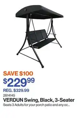 Patrick Morin VERDUN Swing, Black, 3-Seater offer