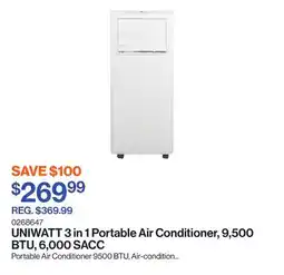 Patrick Morin 3 in 1 Portable Air Conditioner, 9,500 BTU, 6,000 SACC offer