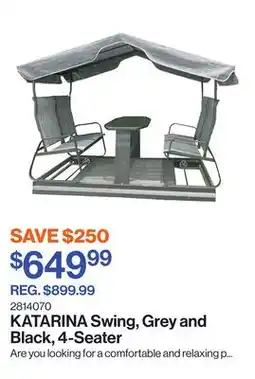 Patrick Morin KATARINA Swing, Grey and Black, 4-Seater offer