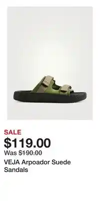 Holt Renfrew VEJA Arpoador Suede Sandals offer