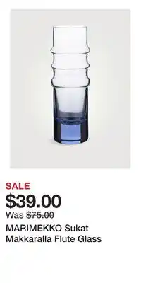 Holt Renfrew MARIMEKKO Sukat Makkaralla Flute Glass offer