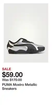 Holt Renfrew PUMA Mostro Metallic Sneakers offer