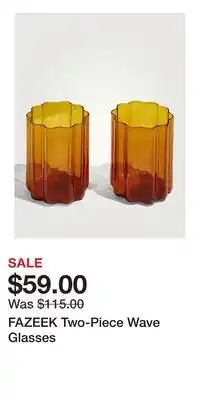 Holt Renfrew FAZEEK Two-Piece Wave Glasses offer