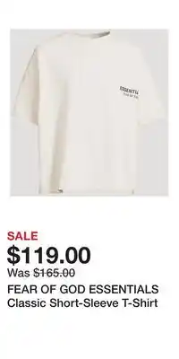 Holt Renfrew FEAR OF GOD ESSENTIALS Classic Short-Sleeve T-Shirt offer