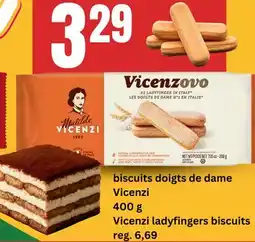 Marché Adonis Vicenzovo biscuits doigts de dame | Vicenzi ladyfingers biscuits offer