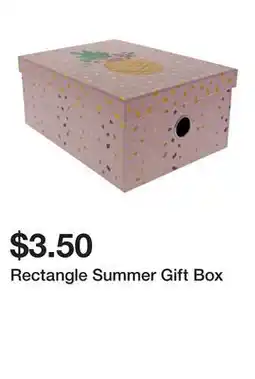 Dollarama Rectangle Summer Gift Box offer