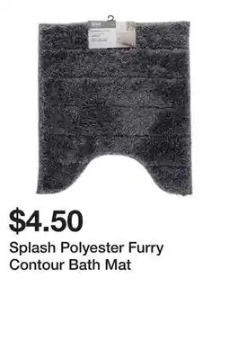 Dollarama Splash Polyester Furry Contour Bath Mat offer