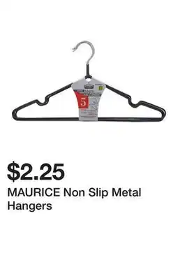 Dollarama MAURICE Non Slip Metal Hangers offer