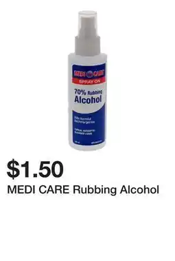 Dollarama MEDI CARE Rubbing Alcohol offer
