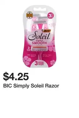 Dollarama BIC Simply Soleil Razor offer
