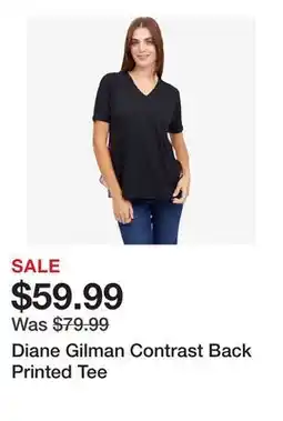 TSC Stores Diane Gilman Contrast Back Printed Tee offer