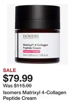 TSC Stores Isomers Matrixyl 4-Collagen Peptide Cream offer