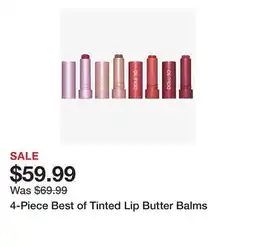 TSC Stores 4-Piece Best of Tinted Lip Butter Balms offer
