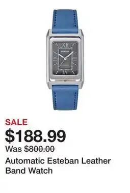 TSC Stores Automatic Esteban Leather Band Watch offer