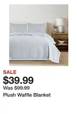 TSC Stores Plush Waffle Blanket offer