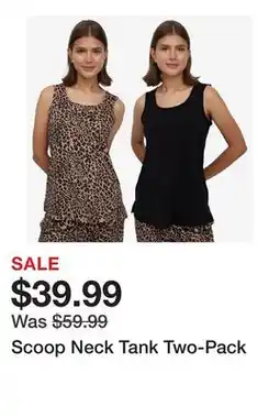 TSC Stores Scoop Neck Tank Two-Pack offer